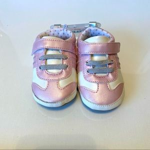 Stride Rite Surprize Baby Tennis Shoes 6 - 12 m Girl Pearl Pink White NWT